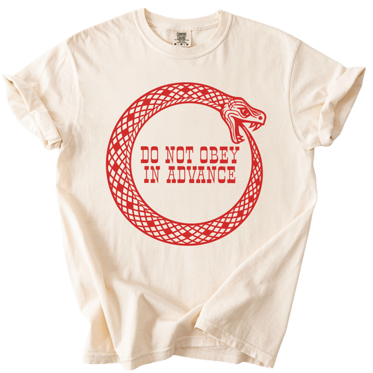 Do Not Obey in Advance Snake Tee - The Rogue Petal Co. - T-Shirt