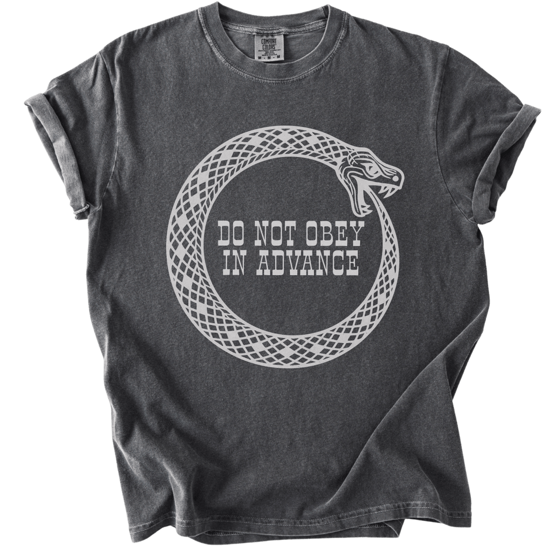 Do Not Obey in Advance Snake Tee - The Rogue Petal Co. - T-Shirt