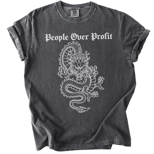 Dragon People Over Profit Tee - The Rogue Petal Co. - T-Shirt