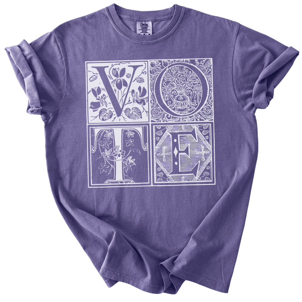 Vintage Blockletter Vote Tee