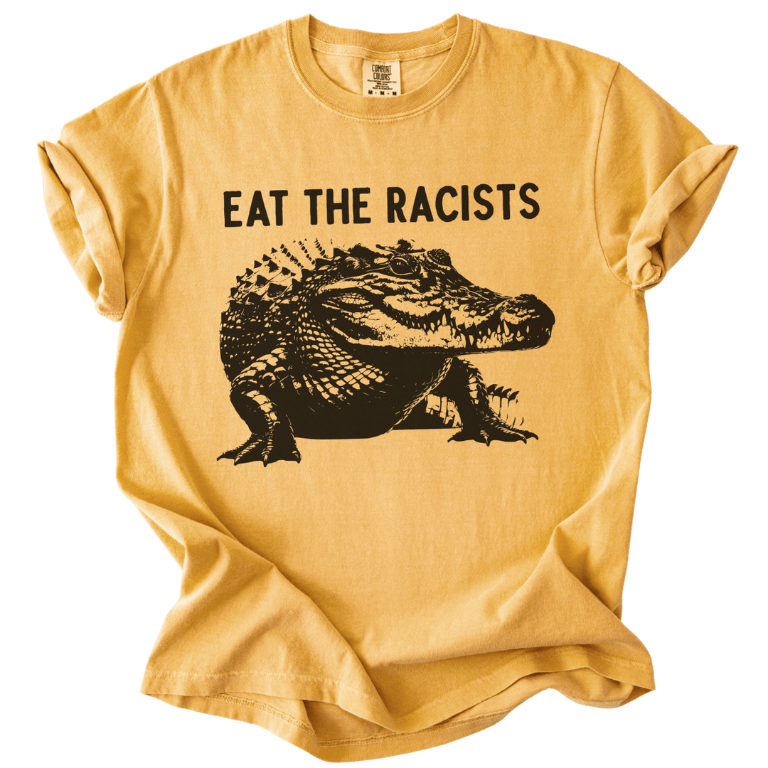 Eat The Racists Alligator Tee - The Rogue Petal Co. - T-Shirt