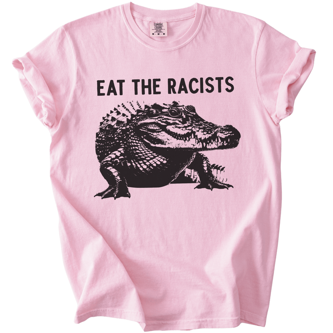 Eat The Racists Alligator Tee - The Rogue Petal Co. - T-Shirt