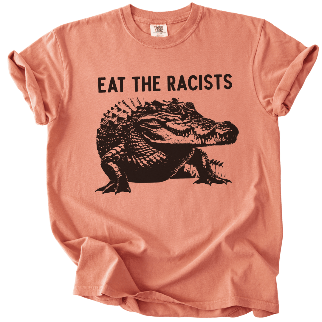 Eat The Racists Alligator Tee - The Rogue Petal Co. - T-Shirt