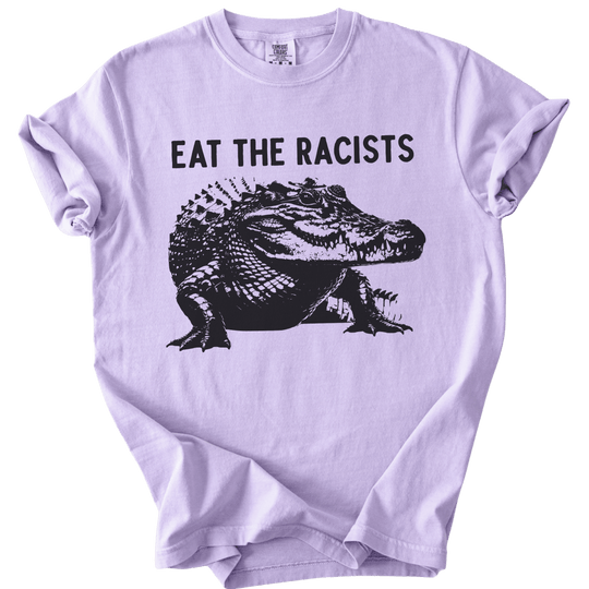 Eat The Racists Alligator Tee - The Rogue Petal Co. - T-Shirt