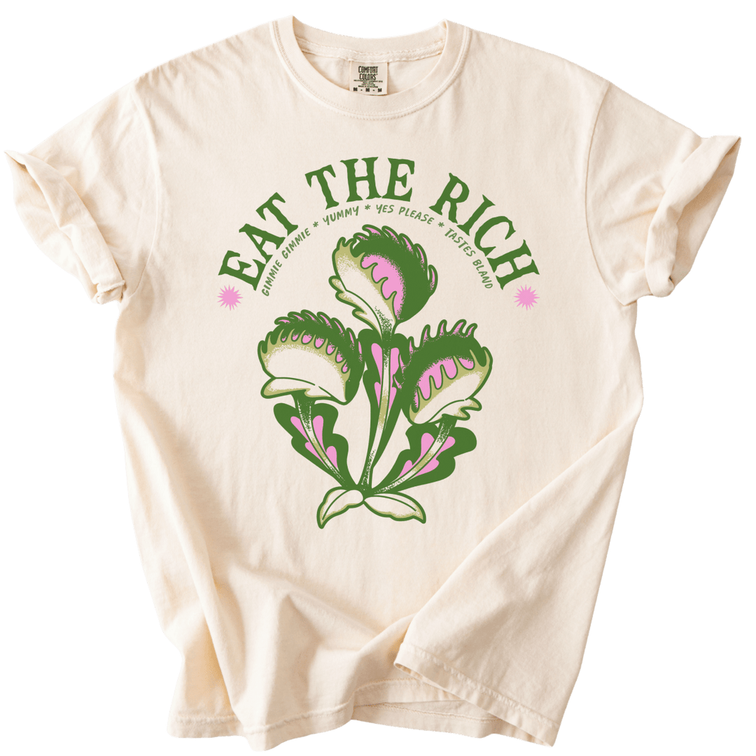 Eat The Rich Venus Fly Trap Tee - The Rogue Petal Co. - T-Shirt