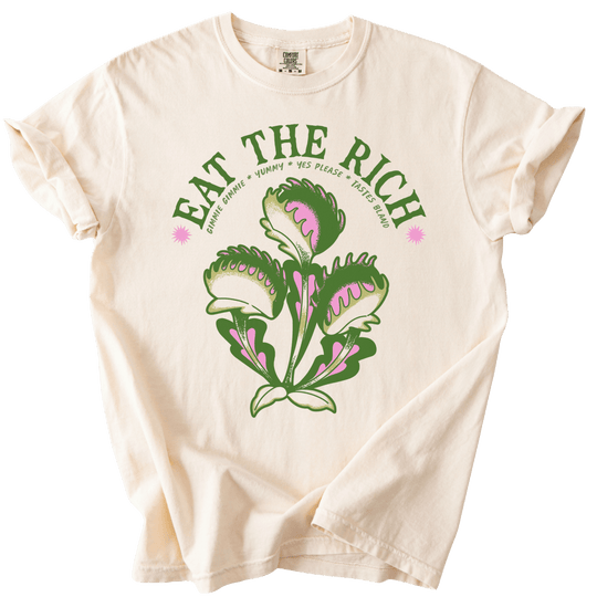 Eat The Rich Venus Fly Trap Tee - The Rogue Petal Co. - T-Shirt