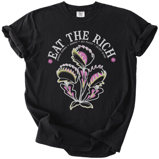 Eat The Rich Venus Fly Trap Tee - The Rogue Petal Co. - T-Shirt