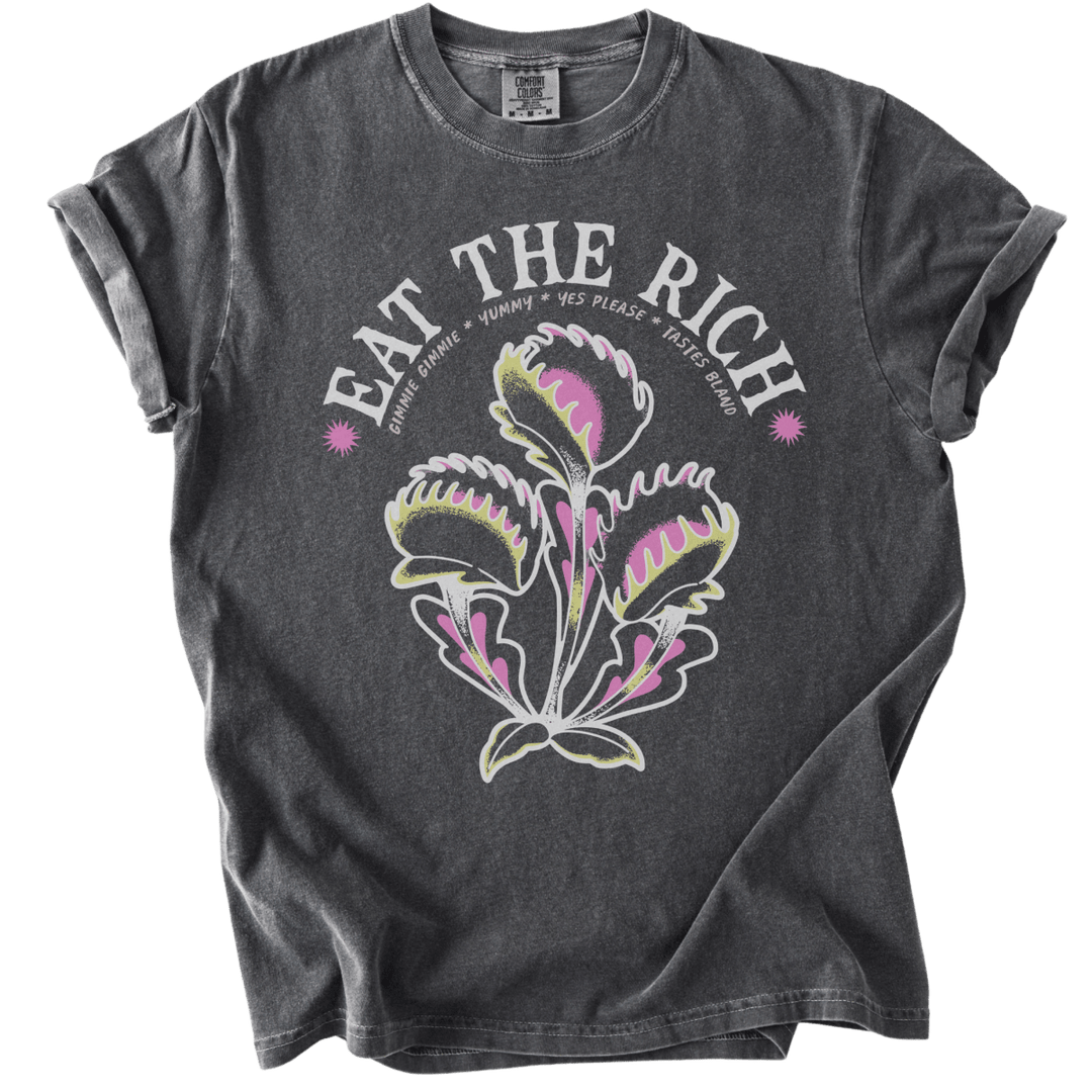 Eat The Rich Venus Fly Trap Tee - The Rogue Petal Co. - T-Shirt