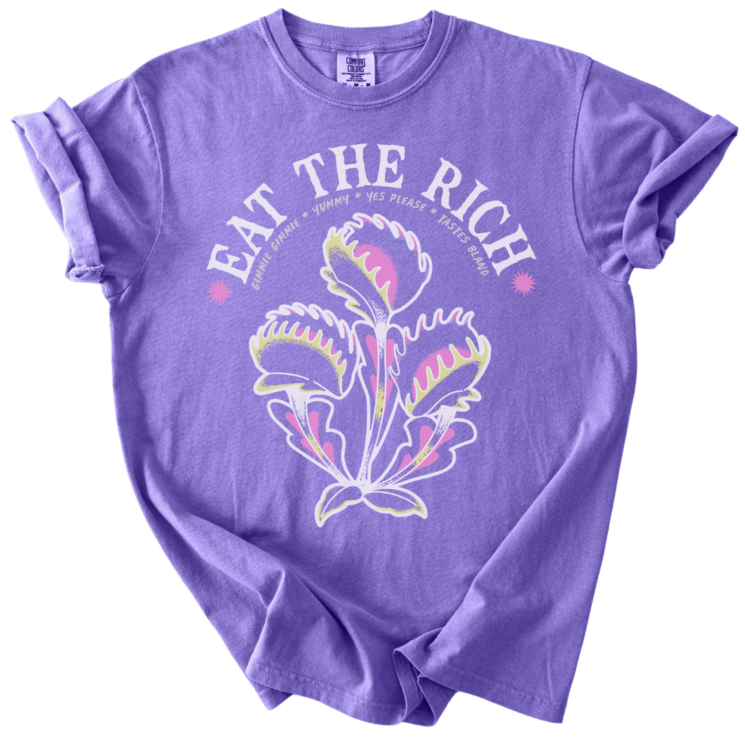 Eat The Rich Venus Fly Trap Tee - The Rogue Petal Co. - T-Shirt