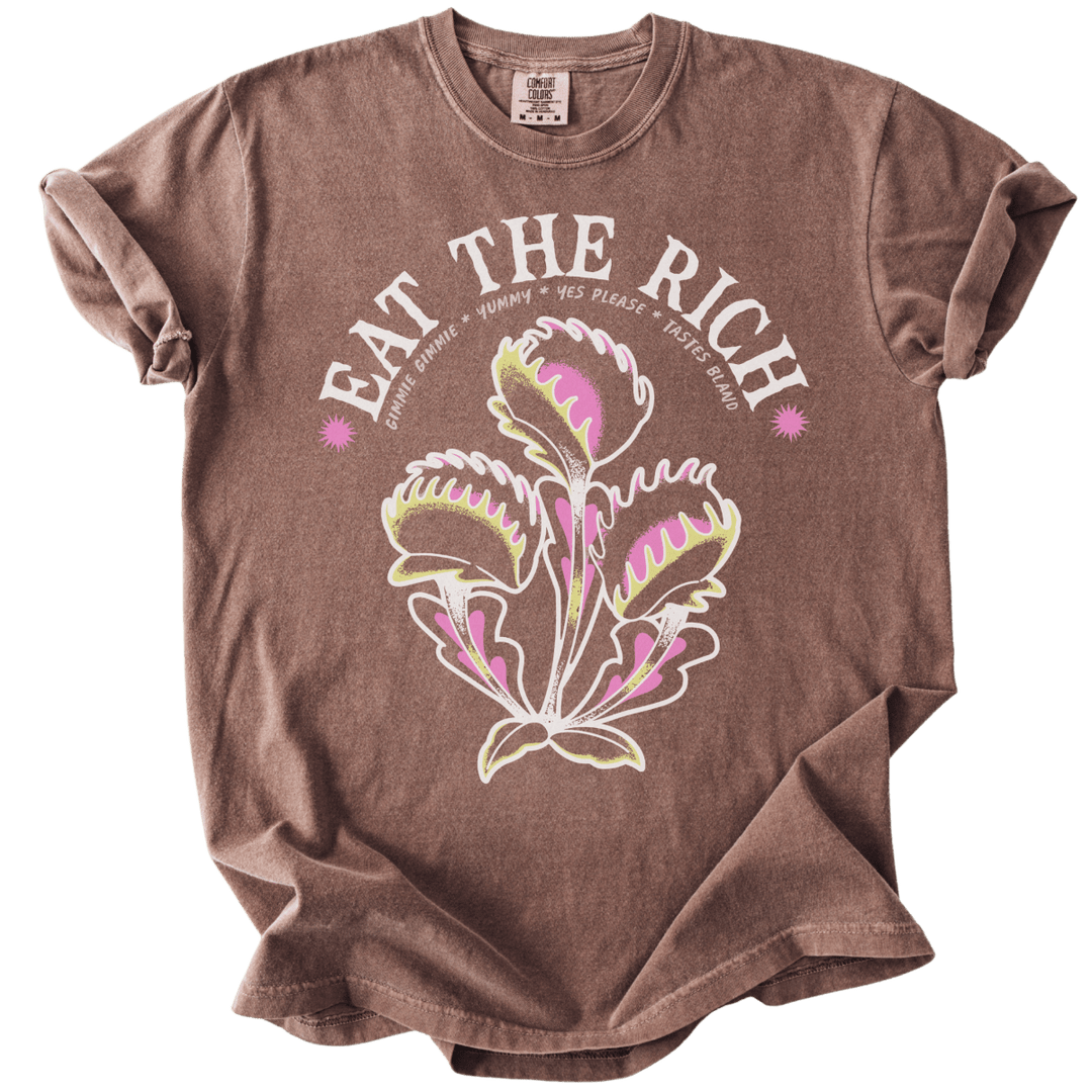 Eat The Rich Venus Fly Trap Tee - The Rogue Petal Co. - T-Shirt