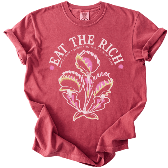 Eat The Rich Venus Fly Trap Tee - The Rogue Petal Co. - T-Shirt