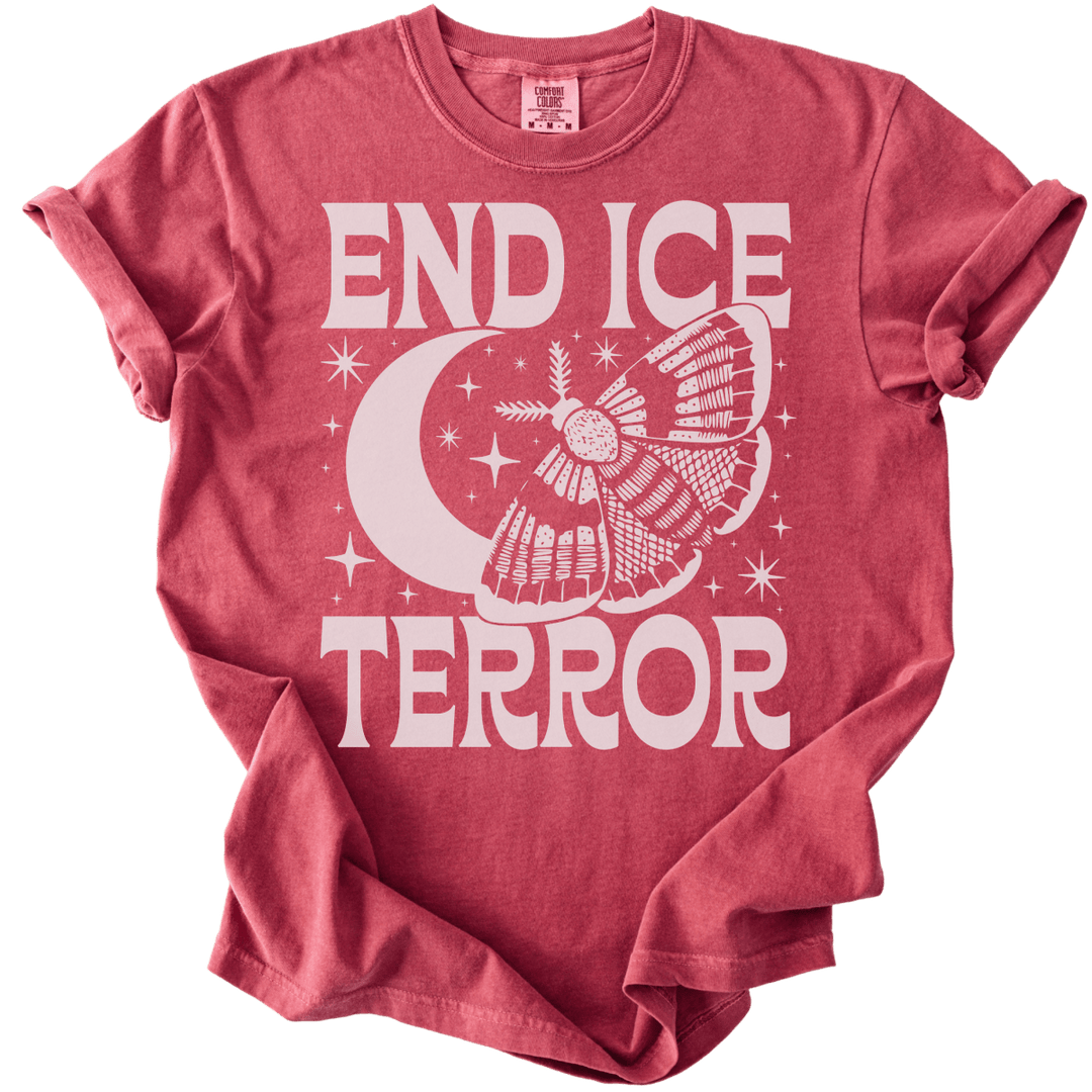 End ICE Terror Moth Moon Tee - The Rogue Petal Co. - T-Shirt