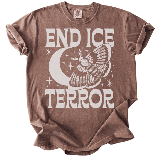 End ICE Terror Moth Moon Tee - The Rogue Petal Co. - T-Shirt