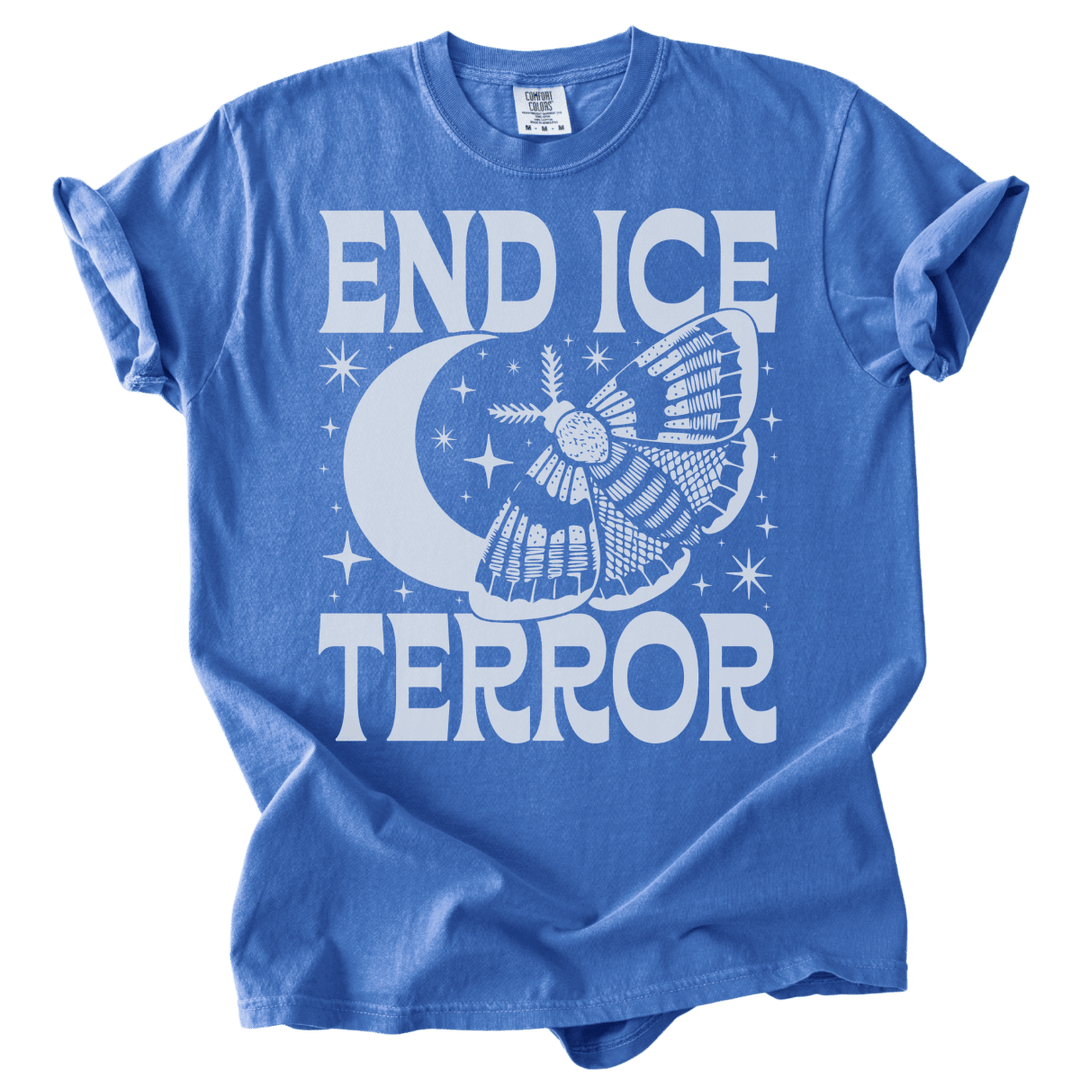 End ICE Terror Moth Moon Tee - The Rogue Petal Co. - T-Shirt