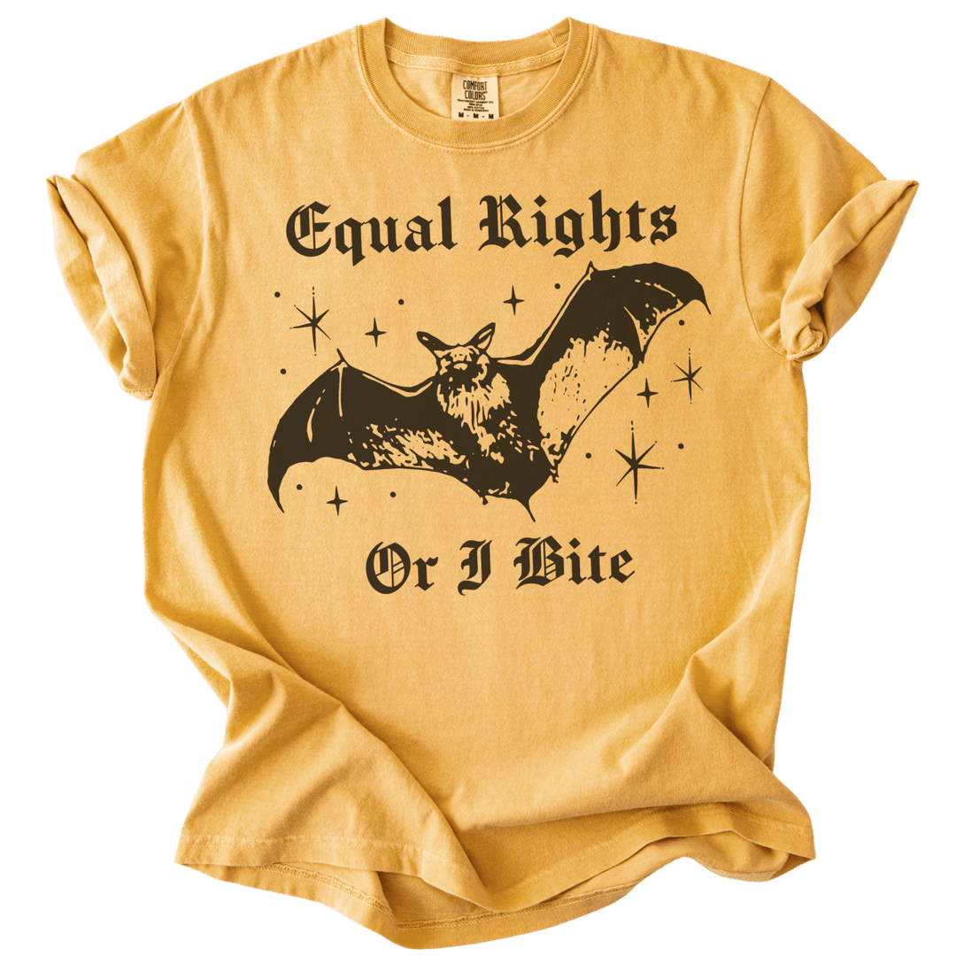 Equal Rights Or I Bite Bat Tee - The Rogue Petal Co. - T-Shirt