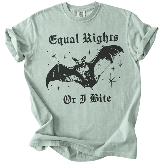 Equal Rights Or I Bite Bat Tee - The Rogue Petal Co. - T-Shirt
