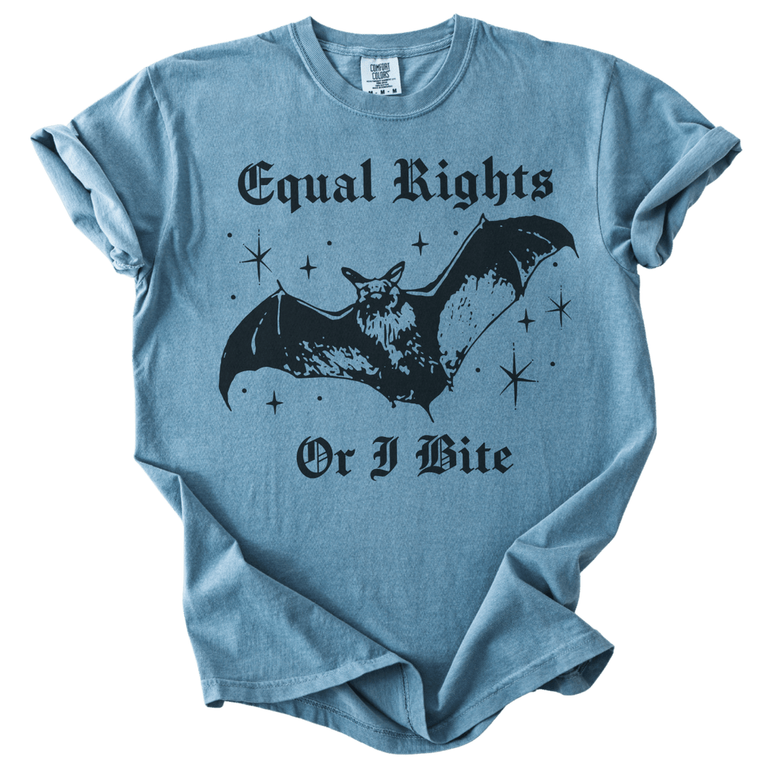 Equal Rights Or I Bite Bat Tee - The Rogue Petal Co. - T-Shirt