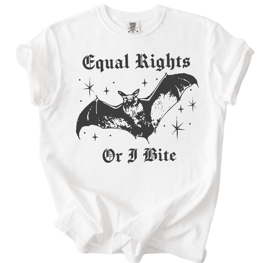 Equal Rights Or I Bite Bat Tee - The Rogue Petal Co. - T-Shirt