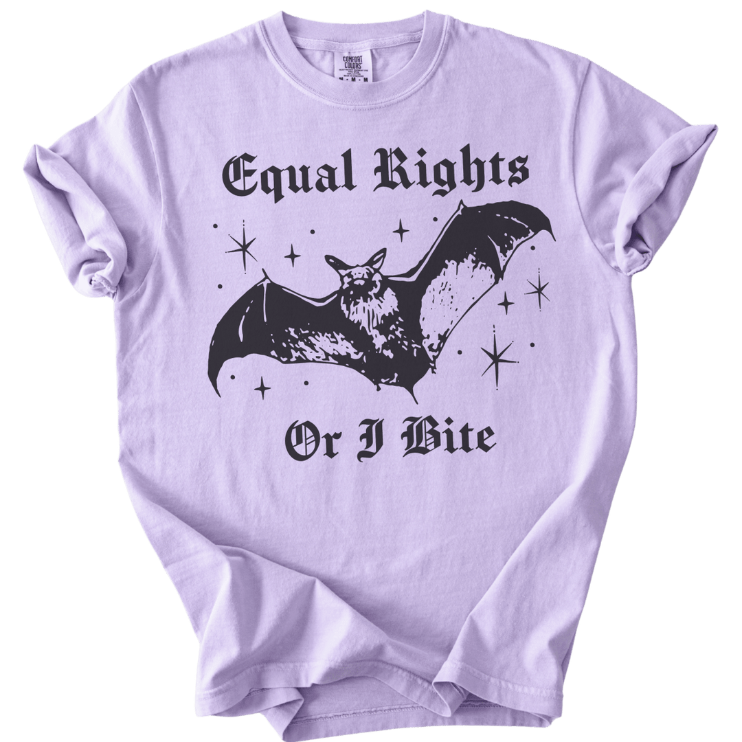 Equal Rights Or I Bite Bat Tee - The Rogue Petal Co. - T-Shirt