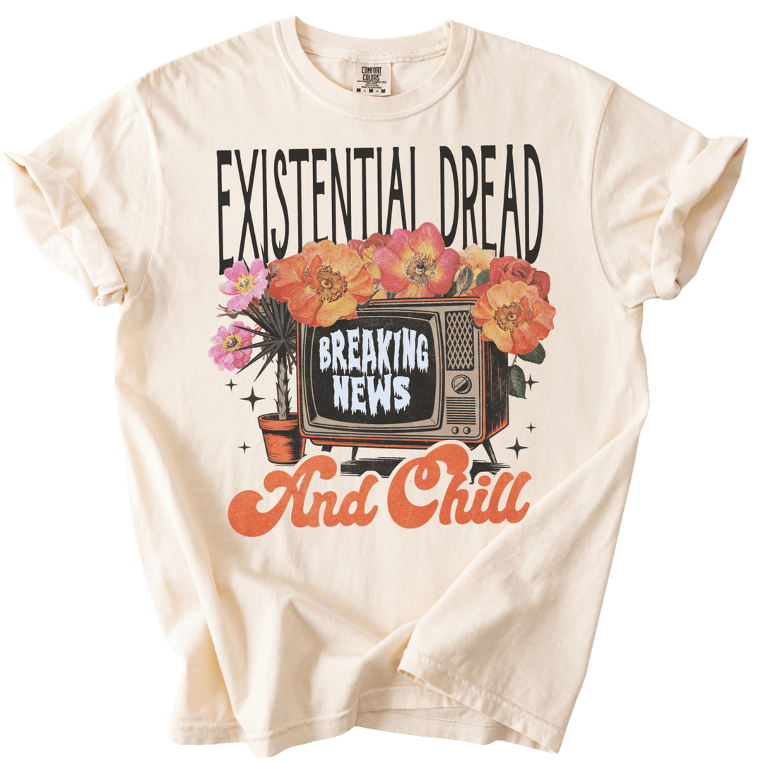 Existential Dread &amp; Chill Tee - The Rogue Petal Co. - T-Shirt