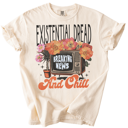 Existential Dread &amp; Chill Tee - The Rogue Petal Co. - T-Shirt
