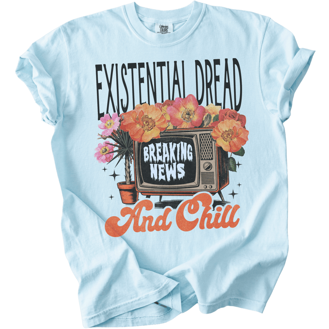 Existential Dread &amp; Chill Tee - The Rogue Petal Co. - T-Shirt