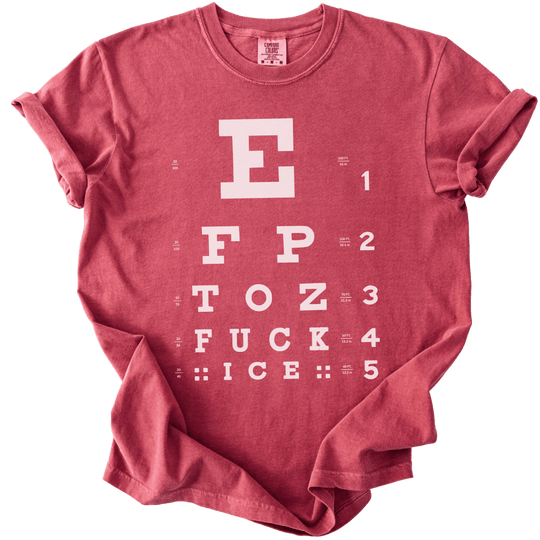 Eye Exam Subtle Fuck ICE Tee - The Rogue Petal Co. - T-Shirt