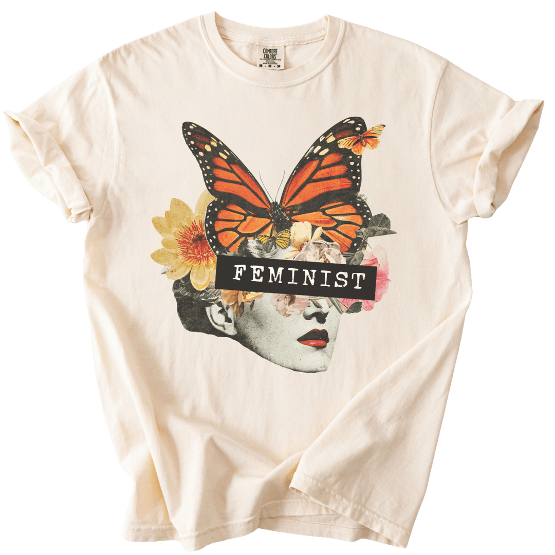 Feminist Butterfly Tee - The Rogue Petal Co. - T-Shirt