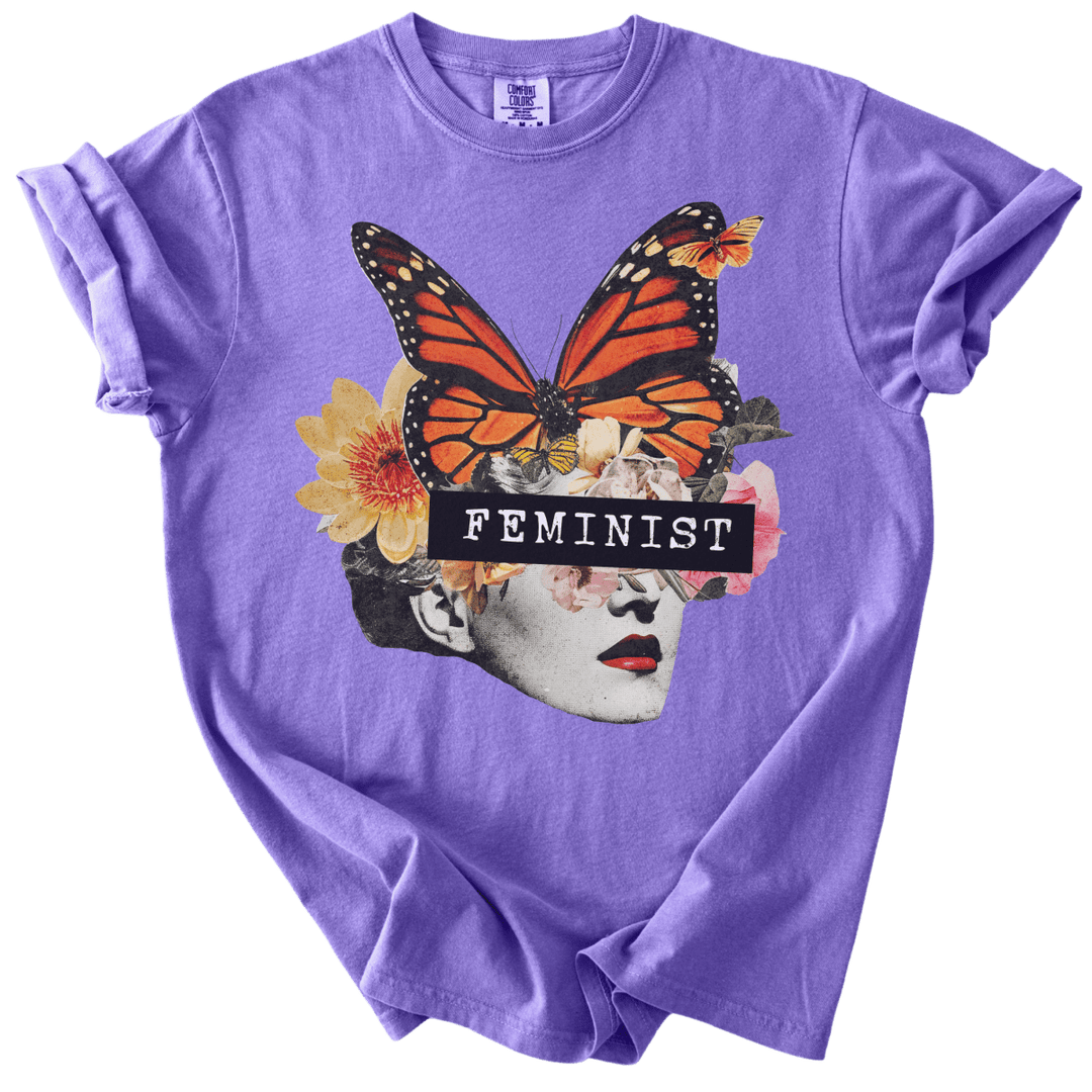 Feminist Butterfly Tee - The Rogue Petal Co. - T-Shirt