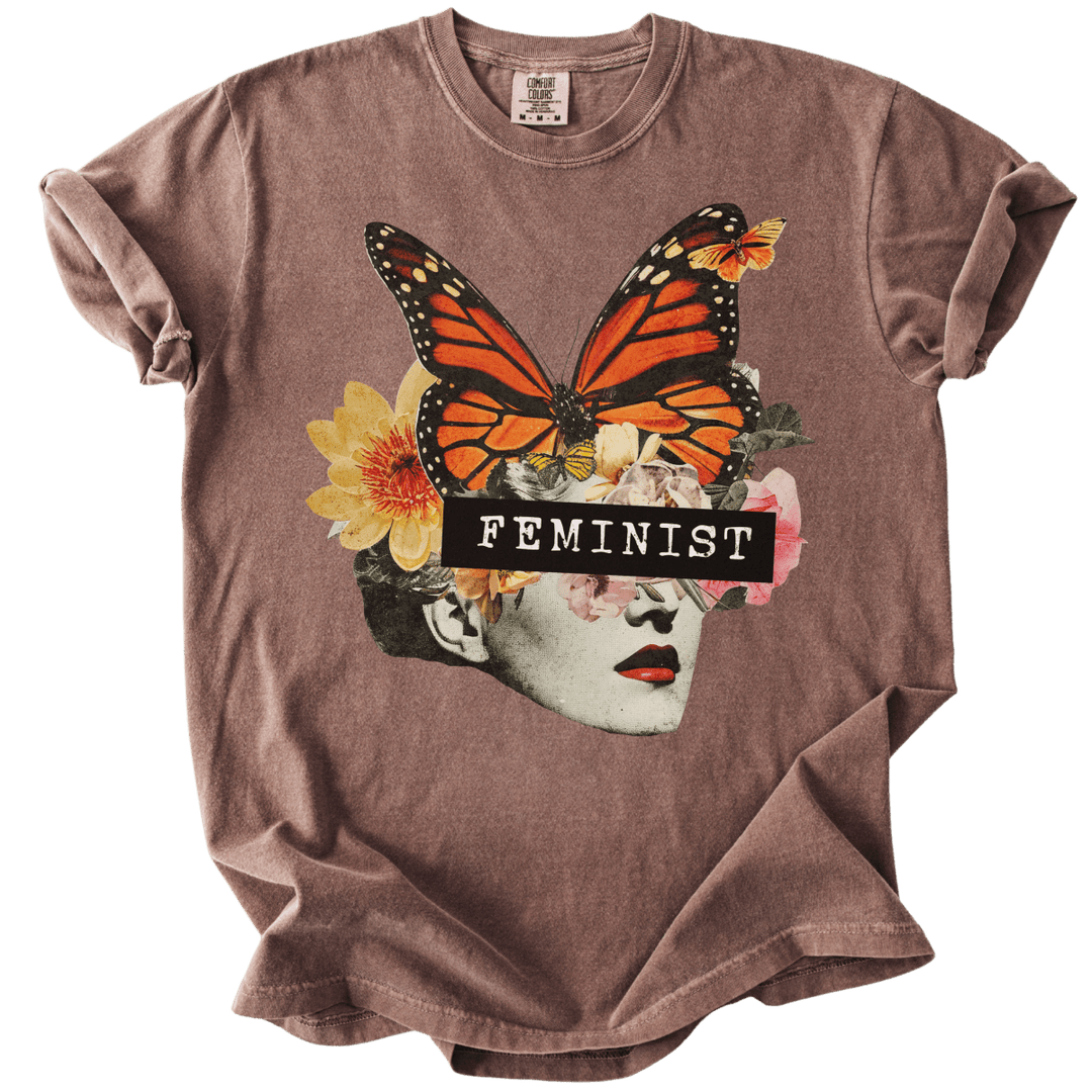 Feminist Butterfly Tee - The Rogue Petal Co. - T-Shirt