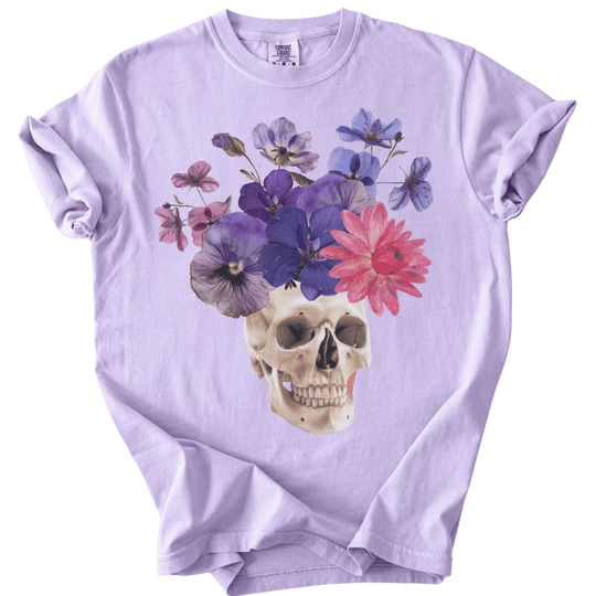 Floral Collage Skull Tee - The Rogue Petal Co. - T-Shirt