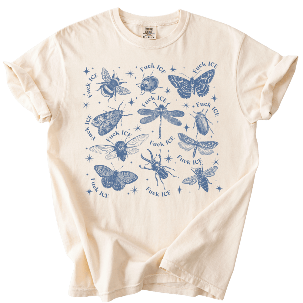 Fuck ICE Celestial Bugs Tee - The Rogue Petal Co. - T-Shirt