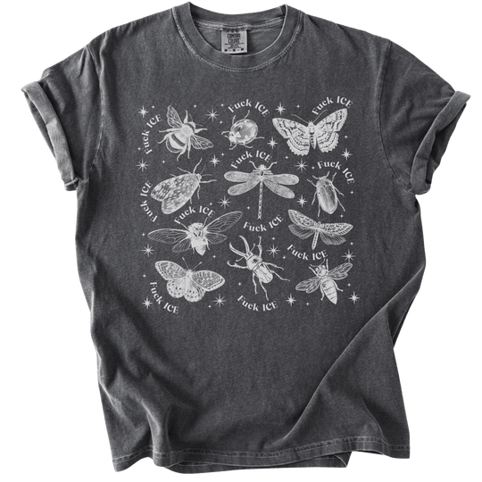 Fuck ICE Celestial Bugs Tee - The Rogue Petal Co. - T-Shirt