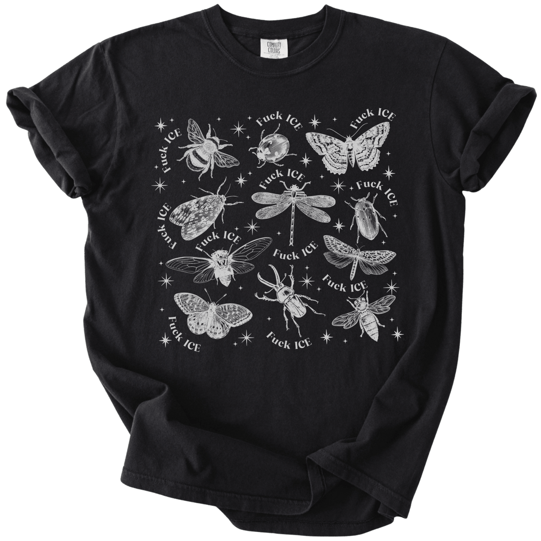 Fuck ICE Celestial Bugs Tee - The Rogue Petal Co. - T-Shirt