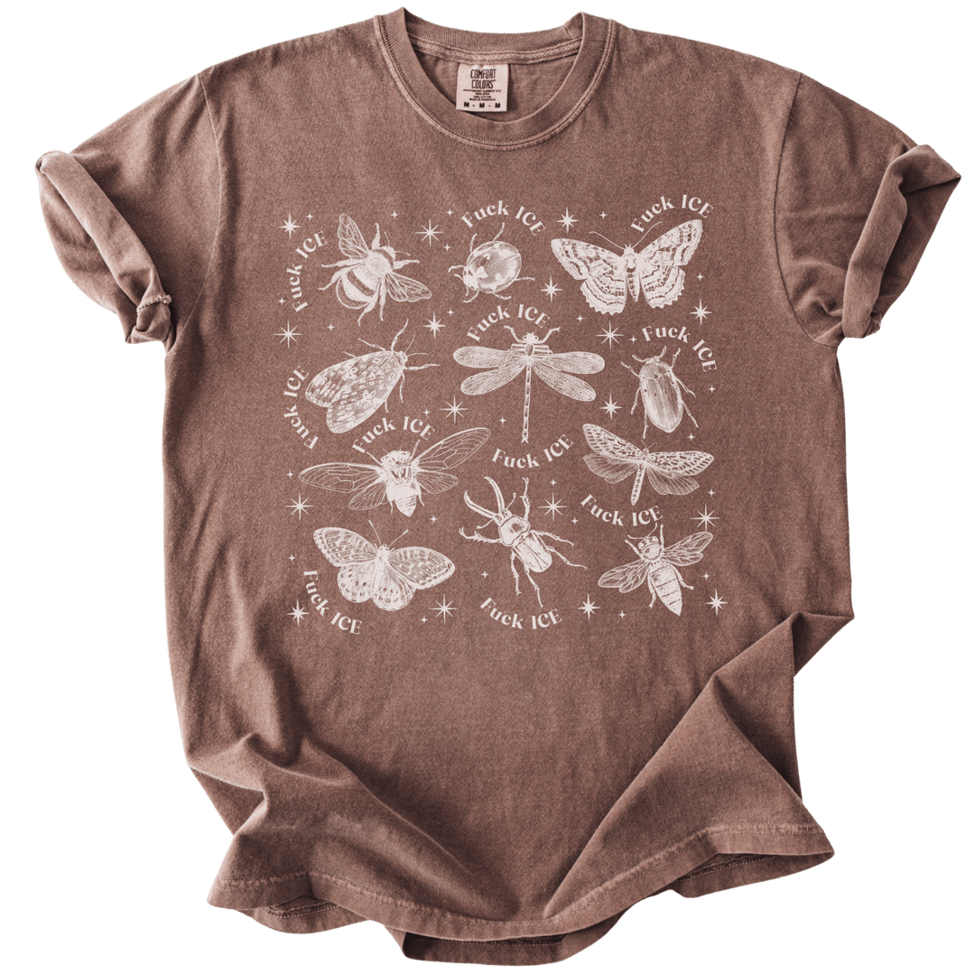 Fuck ICE Celestial Bugs Tee - The Rogue Petal Co. - T-Shirt