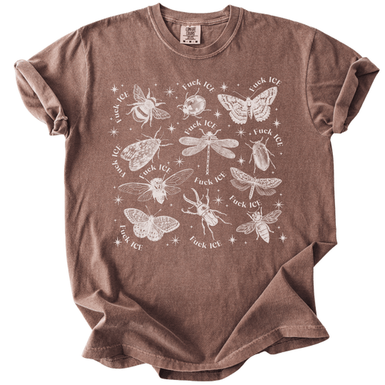 Fuck ICE Celestial Bugs Tee - The Rogue Petal Co. - T-Shirt