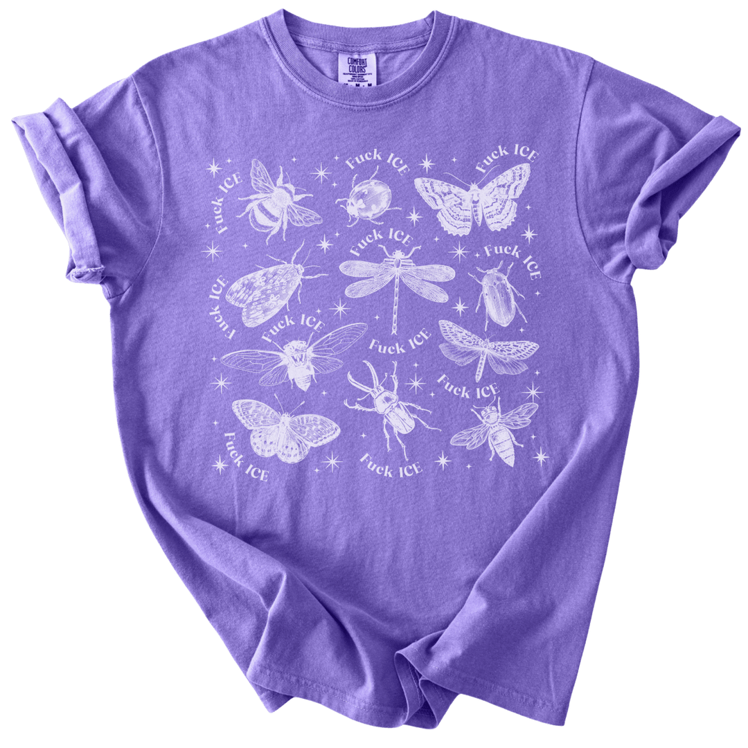 Fuck ICE Celestial Bugs Tee - The Rogue Petal Co. - T-Shirt