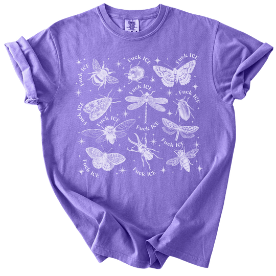 Fuck ICE Celestial Bugs Tee - The Rogue Petal Co. - T-Shirt