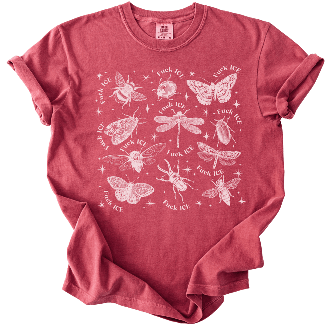 Fuck ICE Celestial Bugs Tee - The Rogue Petal Co. - T-Shirt