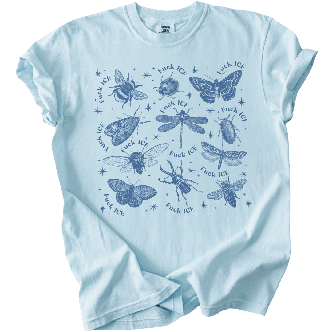 Fuck ICE Celestial Bugs Tee - The Rogue Petal Co. - T-Shirt