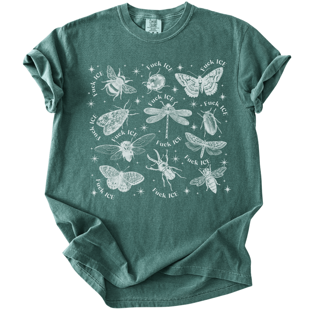 Fuck ICE Celestial Bugs Tee - The Rogue Petal Co. - T-Shirt