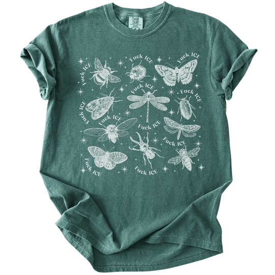 Fuck ICE Celestial Bugs Tee - The Rogue Petal Co. - T-Shirt
