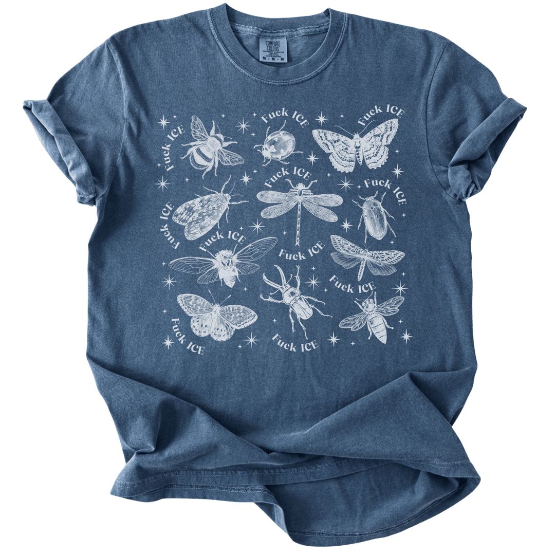 Fuck ICE Celestial Bugs Tee - The Rogue Petal Co. - T-Shirt