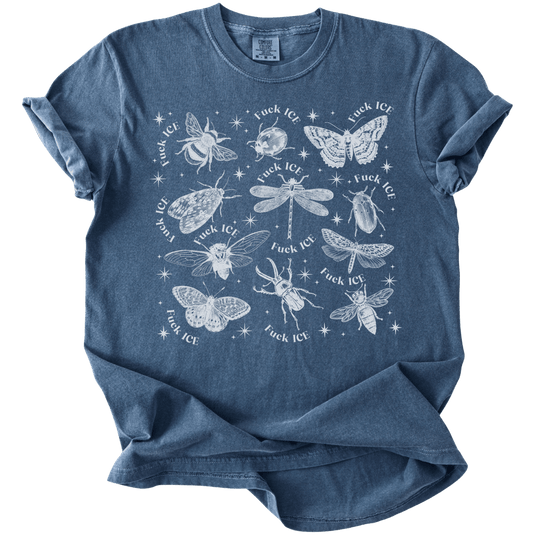 Fuck ICE Celestial Bugs Tee - The Rogue Petal Co. - T-Shirt