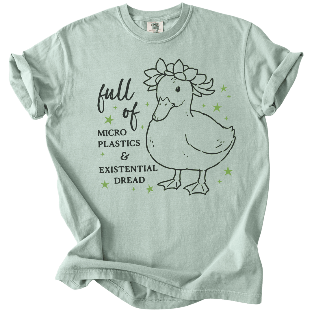 Full of Microplastics &amp; Existential Dread Duck Tee - The Rogue Petal Co. - T-Shirt