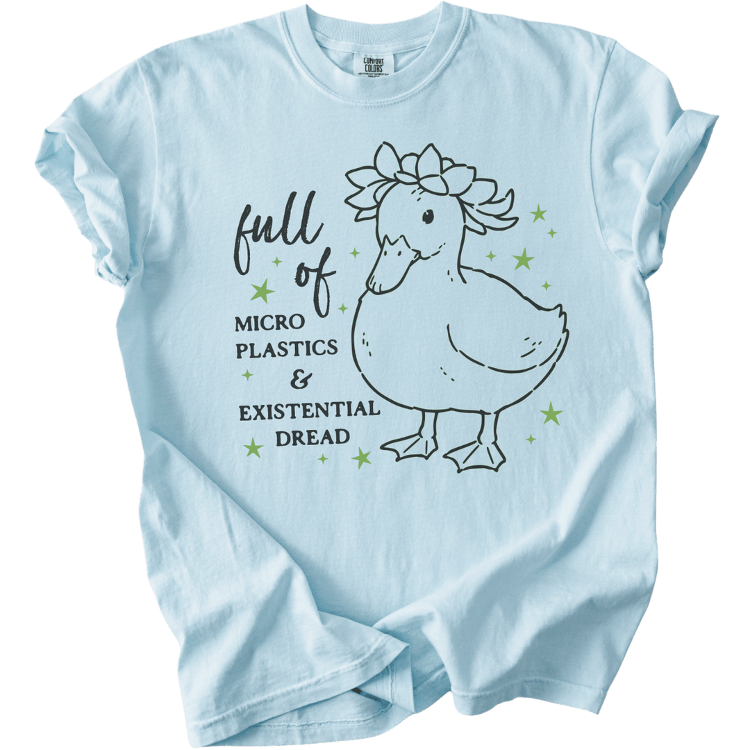 Full of Microplastics &amp; Existential Dread Duck Tee - The Rogue Petal Co. - T-Shirt