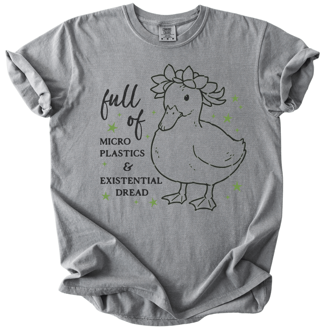 Full of Microplastics &amp; Existential Dread Duck Tee - The Rogue Petal Co. - T-Shirt