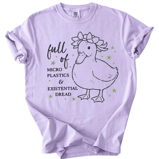 Full of Microplastics &amp; Existential Dread Duck Tee - The Rogue Petal Co. - T-Shirt