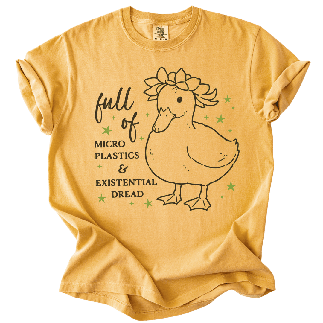 Full of Microplastics &amp; Existential Dread Duck Tee - The Rogue Petal Co. - T-Shirt