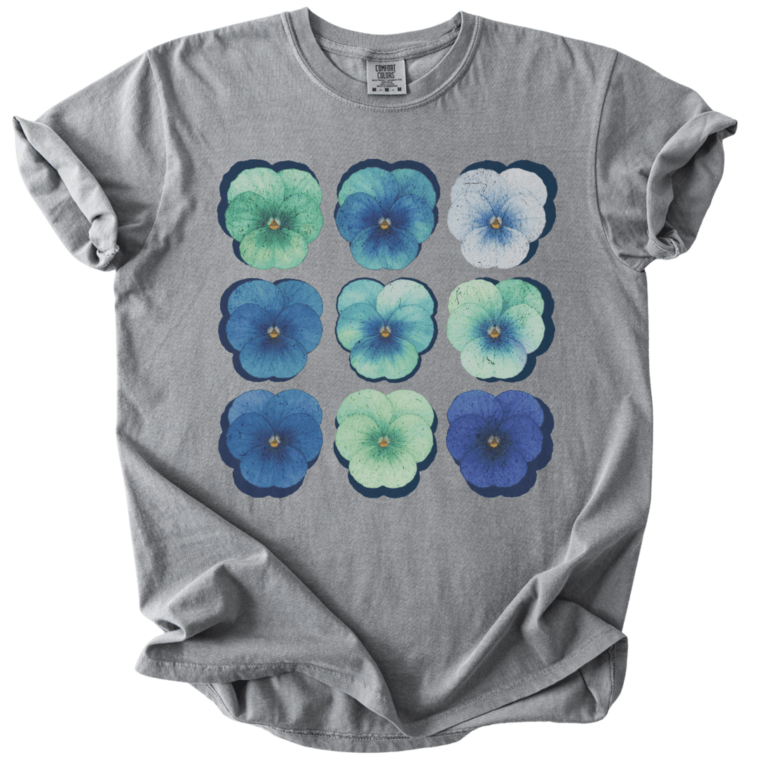 Gay MLM Pride Pansies Tee - The Rogue Petal Co. - T-Shirt